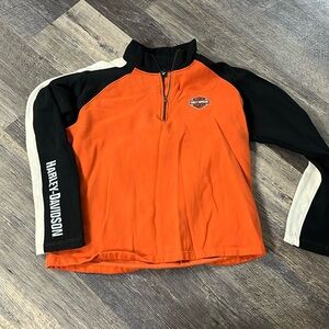 Harley Davidson quarter zip sweatshirt vintage excellent condition never worn